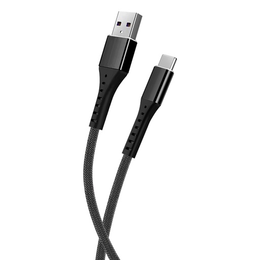 [DHPRKV-X01-TC] Kouvolsen - Cordon USB-USB-C 1m Fast data Charge 2.4A Noir 